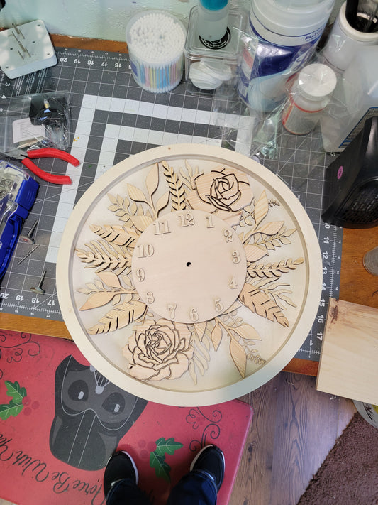 Custom 16" DIY Wooden Clock