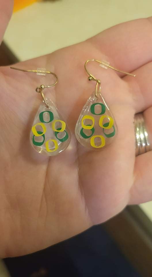 Custom Oregon Earrings