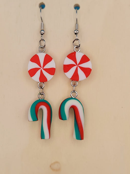 Holiday Candy Earrings